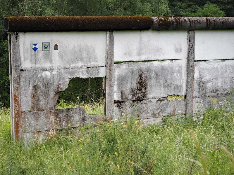 Iron Curtain Trail und Grünes Band, Foto 77, Naturdenkmal ehemalige Grenzmauer