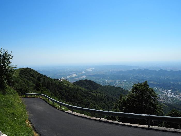 MTB Transalp vom Allgäu nach Venedig, Ausblicke fast bis zum Meer