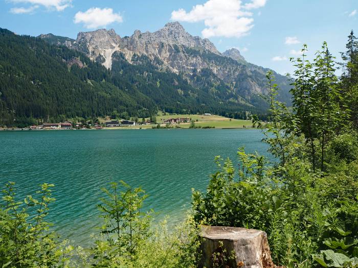 MTB Transalp vom Allgäu zum und um den Gardasee, Haldensee im Tannheimer Tal