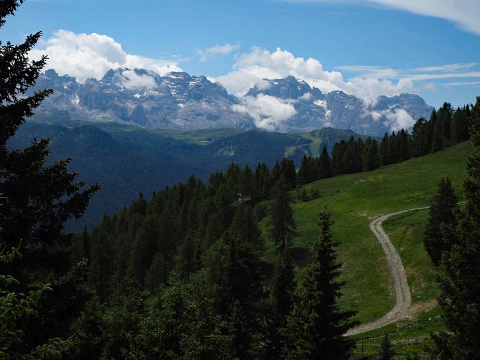 MTB Transalp vom Allgäu zum und um den Gardasee, Brenta Bergpanorama