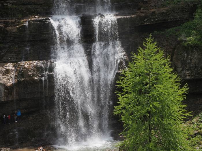 MTB Transalp vom Allgäu zum und um den Gardasee, Wasserfall Cascate di Mezzo