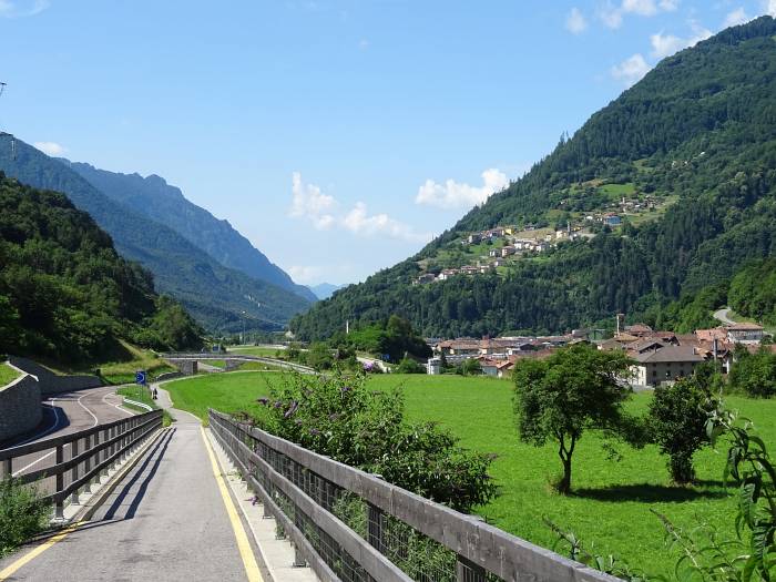 MTB Transalp vom Allgäu zum und um den Gardasee, Radweg nach Storo