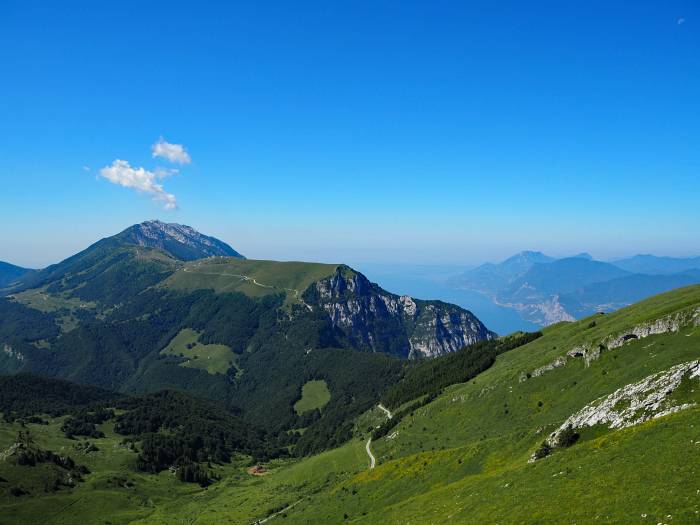 MTB Transalp vom Allgäu zum und um den Gardasee, Blick zurück nach Süden