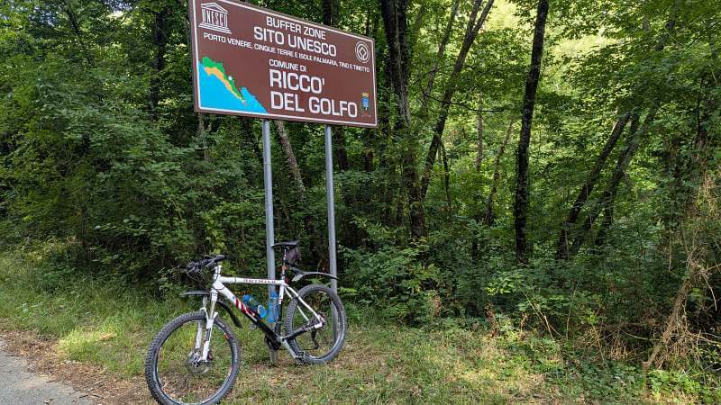 MTB Ligurien 2026 - Hinweisschild Cinque Terre