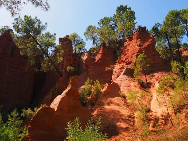 Frankreich, Provence Rundreise, Ockerfelsen von Roussillon, Foto 043