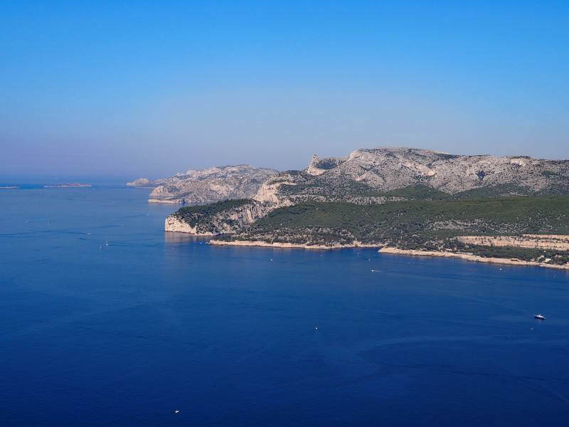 Frankreich, Provence Rundreise, Küstenlinie der gestrigen Bootstour, Foto 092
