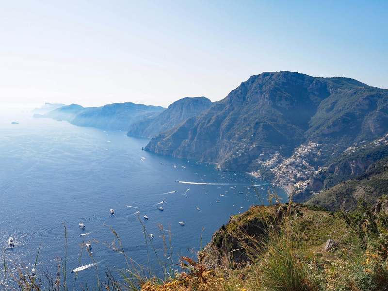 Italien Rundreise, Pfad der Götter, Blick auf Positano, Amalfiküste, Foto 27