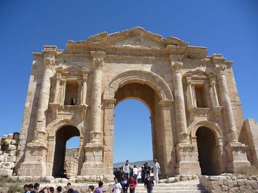 Foto 013 Jerash in Jordanien, Triumphbogen