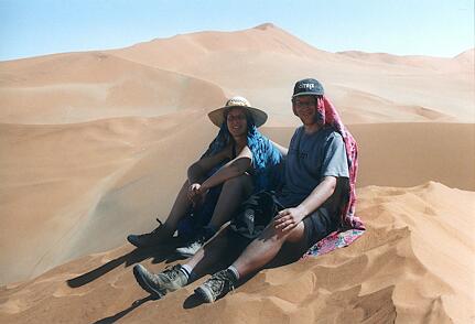 Foto Namibia, Gabriele und Thomas